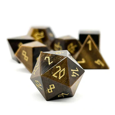 Norse Foundry Stone Dice - Tiger's Eye