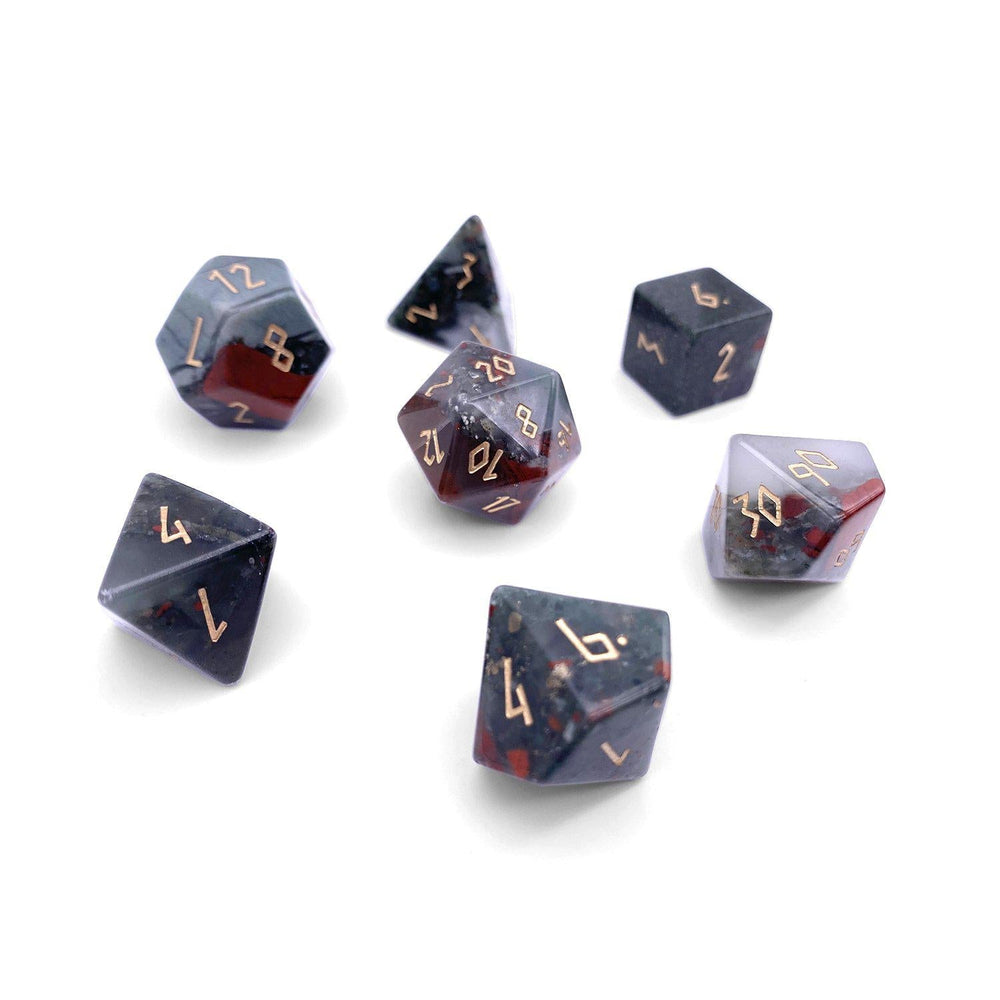 Norse Foundry Stone Dice - Bloodstone