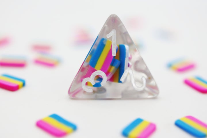 Pride Flag RPG Dice - Pansexual Flag