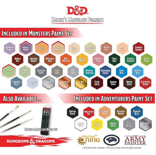 army painter d&d monsters paint set D&D Unique Warpaint: Otyugh Brown