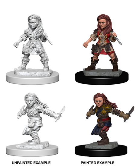 Unpainted Minis: W01: D&D: Halfling Female Rogue