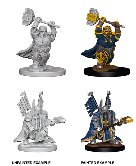 Unpainted Minis: W04: D&D: Dwarf Male Paladin