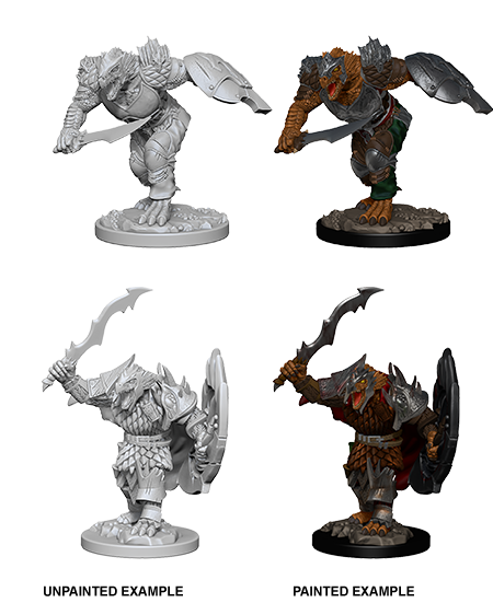 Unpainted Minis: W04: D&D: Dragonborn Male Fighter