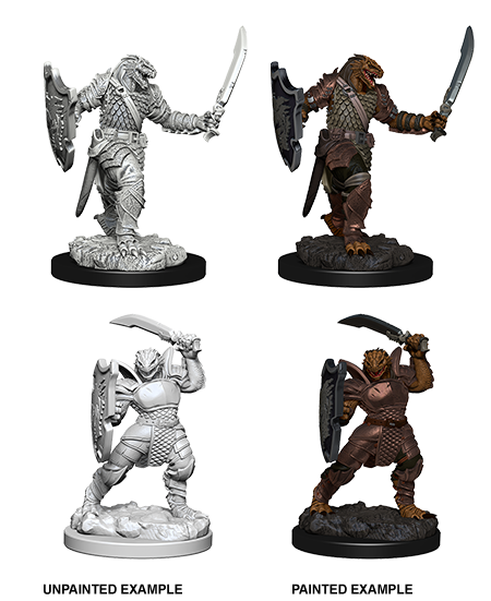 Unpainted Minis: W05: D&D: Dragonborn Female Paladin