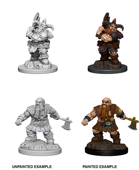 Unpainted Minis: W06: D&D: Dwarf Male Barbarian