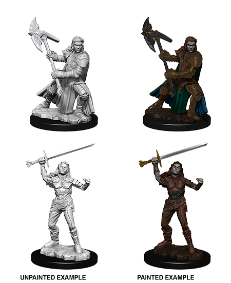 Unpainted Minis: W07: D&D: Half-Orc Female Fighter