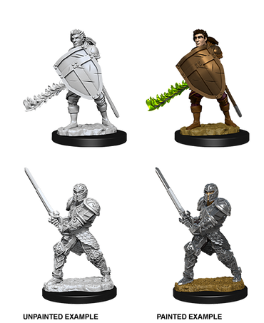 Unpainted Minis: W08: D&D: Human Male Fighter