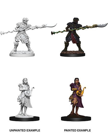 Unpainted Minis: W09: D&D: Yuan-Ti Pureblood Adventurers