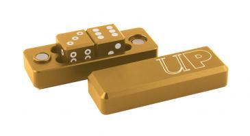 D6 - 2 Dice Set Gravity Dice - Gold