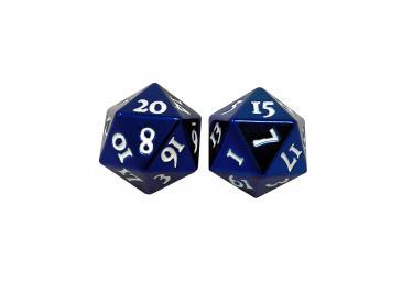 Heavy Metal D20 Dice Blue