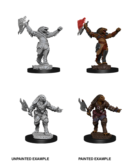 Unpainted Minis: W11: D&D: Dragonborn Female Fighter