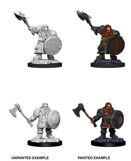 Unpainted Minis: W11: D&D: Dwarf Male Fighter