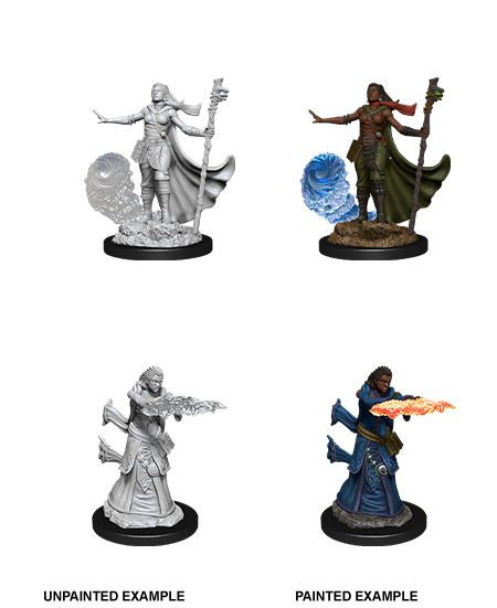 Unpainted Minis: W11: D&D: Human Female Wizard