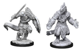 Unpainted Minis: W15: D&D: Lizardfolk Barbarian & Lizardfolk Cleric
