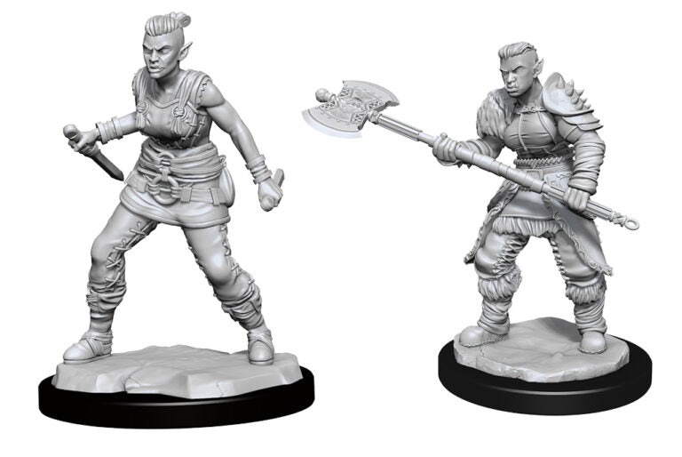 Unpainted Minis: W13: D&D: Orc Barbarian Female