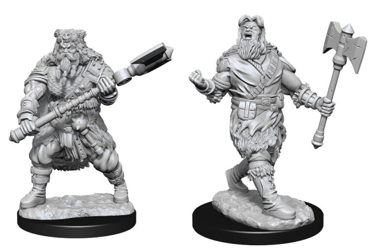 Unpainted Minis: W14: D&D: Human Barbarian Male