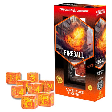D&D Adventure Dice - Fireball