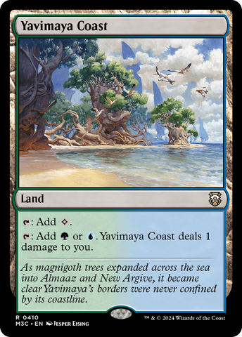 Yavimaya Coast (Ripple Foil) [Modern Horizons 3 Commander]