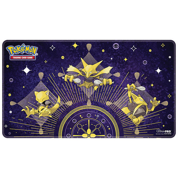 Playmat: Pokemon- White Stitched Abra Evolutions