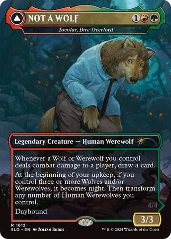 NOT A WOLF - Tovolar, Dire Overlord [Secret Lair Drop Series]