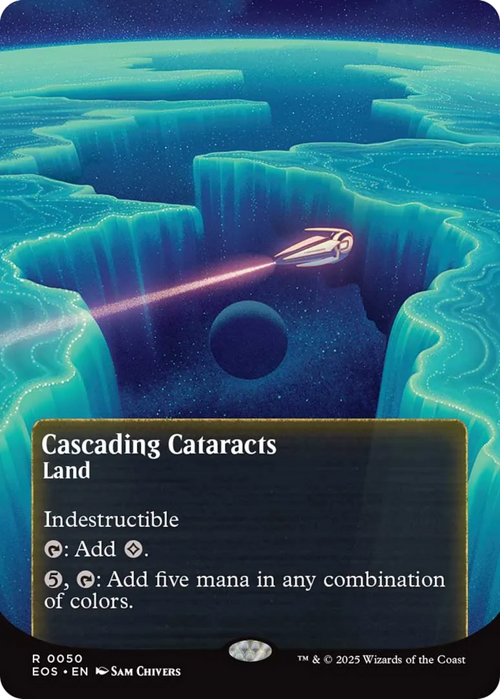 Cascading Cataracts (0050) (Borderless) [Edge of Eternities: Stellar Sights]
