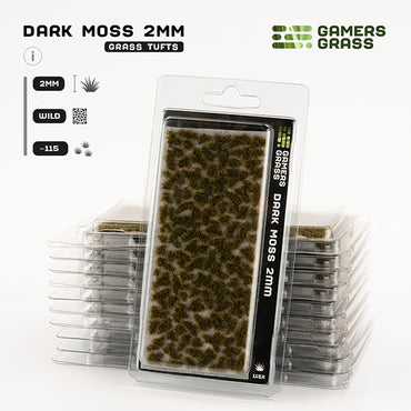 Gamers Grass Tufts: Tufts- Dark Moss 2mm- Wild