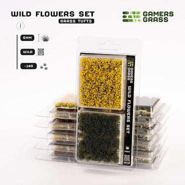 Gamers Grass Tufts: Tuft Sets- Wild Flowers Set- Wild