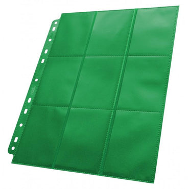 18-Pocket Side-Loading Pages (10) - Green