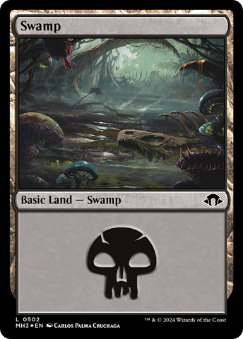 Swamp (0502) (Ripple Foil) [Modern Horizons 3]