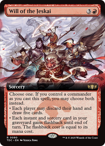 Will of the Jeskai (Extended Art) [Tarkir: Dragonstorm Commander]