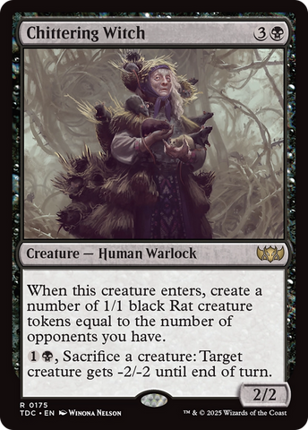 Chittering Witch [Tarkir: Dragonstorm Commander]