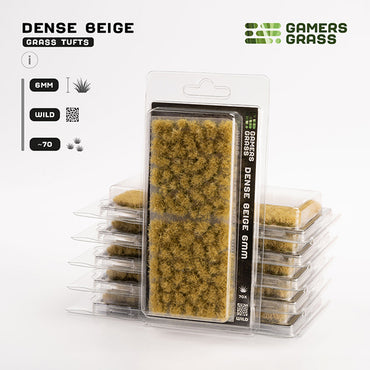 Gamers Grass Tufts: Tufts- Dense Beige 6mm- Wild