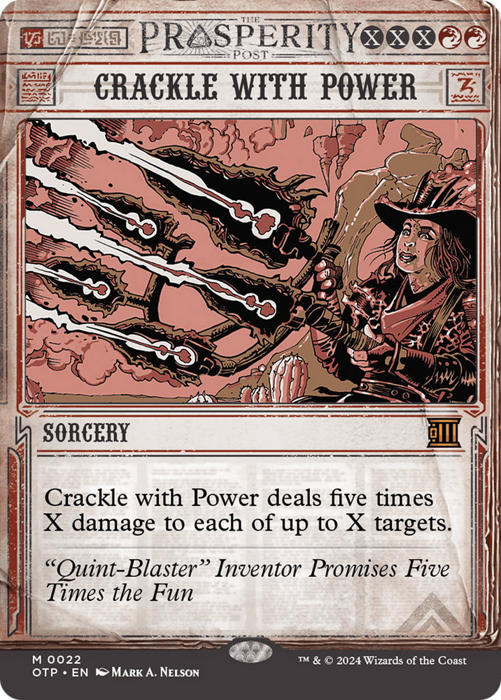 prosperity cards mtg thunder junction Just opened outlaws of collector : r/PaymoneyWubby (Damage and effects that say destroy dont destroy it.) Outlaws of Thunder Junction (OTJ) #25 Illustrated by Caio Monteiro Magic MtG Outlaws of Thunder Junction