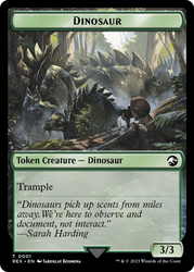 Map // Dinosaur (0001) Double-Sided Token [The Lost Caverns of Ixalan Tokens]