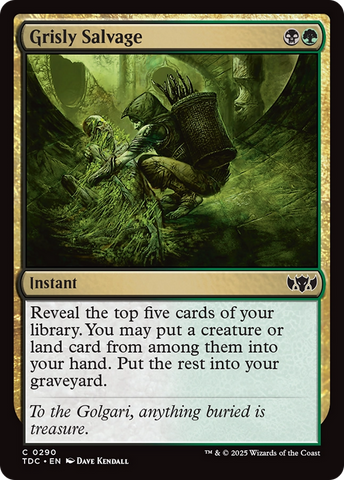 Grisly Salvage [Tarkir: Dragonstorm Commander]