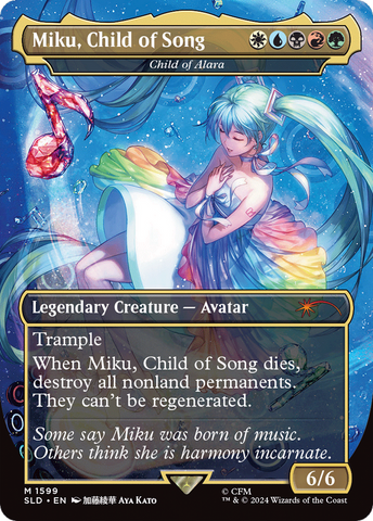 Miku, Child of Song - Child of Alara (Rainbow Foil) [Secret Lair Drop Series]