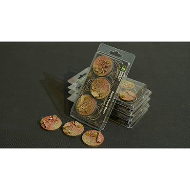 Battle Ready Bases: Badlands- Round 50mm (x3)- Round 50mm (x3)