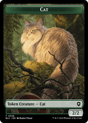 Elemental // Cat Double-Sided Token [Bloomburrow Commander Tokens]