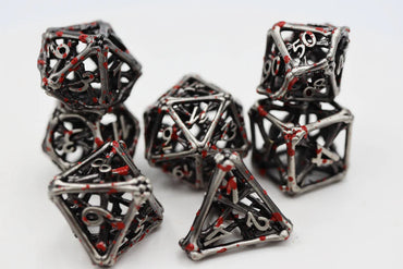 Vampire Bones - Hollow Metal RPG Dice Set