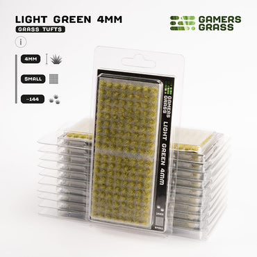 Gamers Grass Tufts: Tufts- Light Green 4mm- Small
