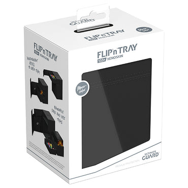 Deck Case: Flip´n´Tray 133+ Standard Size Monocolor- Black