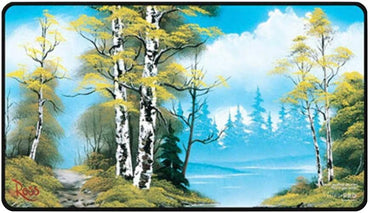 UP: Playmat Stitched Bob Ross Lakeside Path