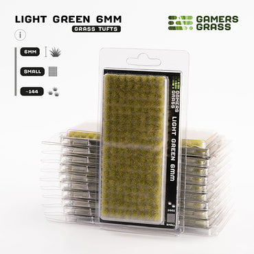 Gamers Grass Tufts: Tufts- Light Green 6mm- Small
