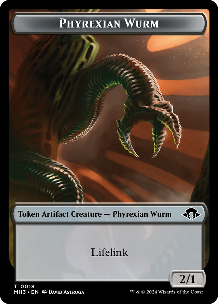 Eldrazi Spawn // Phyrexian Wurm (0018) Double-Sided Token [Modern Horizons 3 Tokens]
