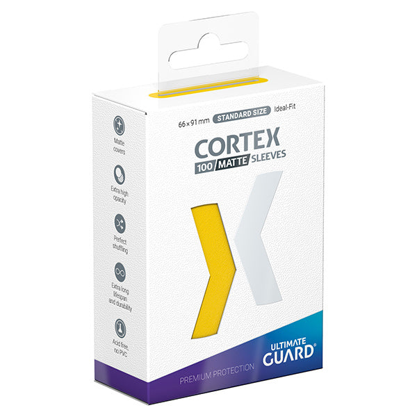 Card Sleeves: Cortex Standard Size- Matte Yellow (60 ct.)