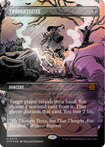 Thoughtseize (Textured Foil) [Outlaws of Thunder Junction: Breaking News]