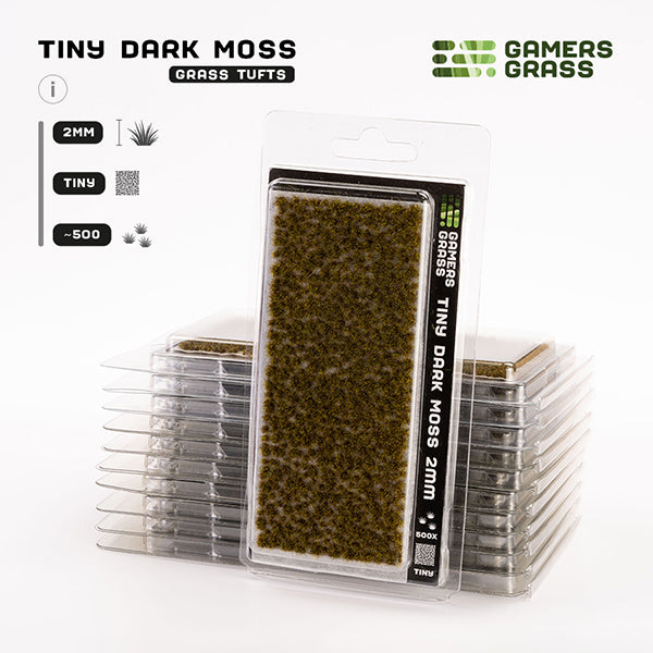 Gamers Grass Tufts: Tiny Tufts- Dark Moss- Tiny