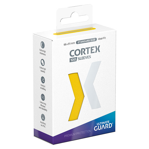 Card Sleeves: Cortex Standard Size- Glossy Yellow (60 ct.)