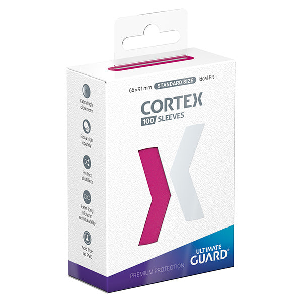 Card Sleeves: Cortex Standard Size- Glossy Pink (60 ct.)