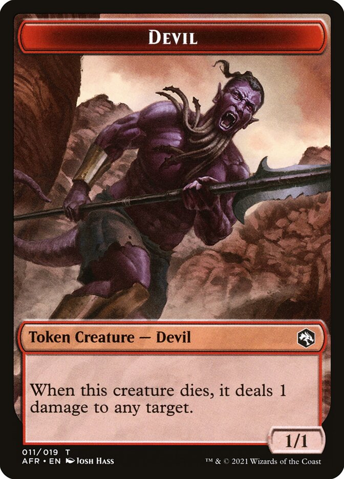 devil mtg cards Devil Token [Dungeons & Dragons: Adventures in the Forgotten Realms To